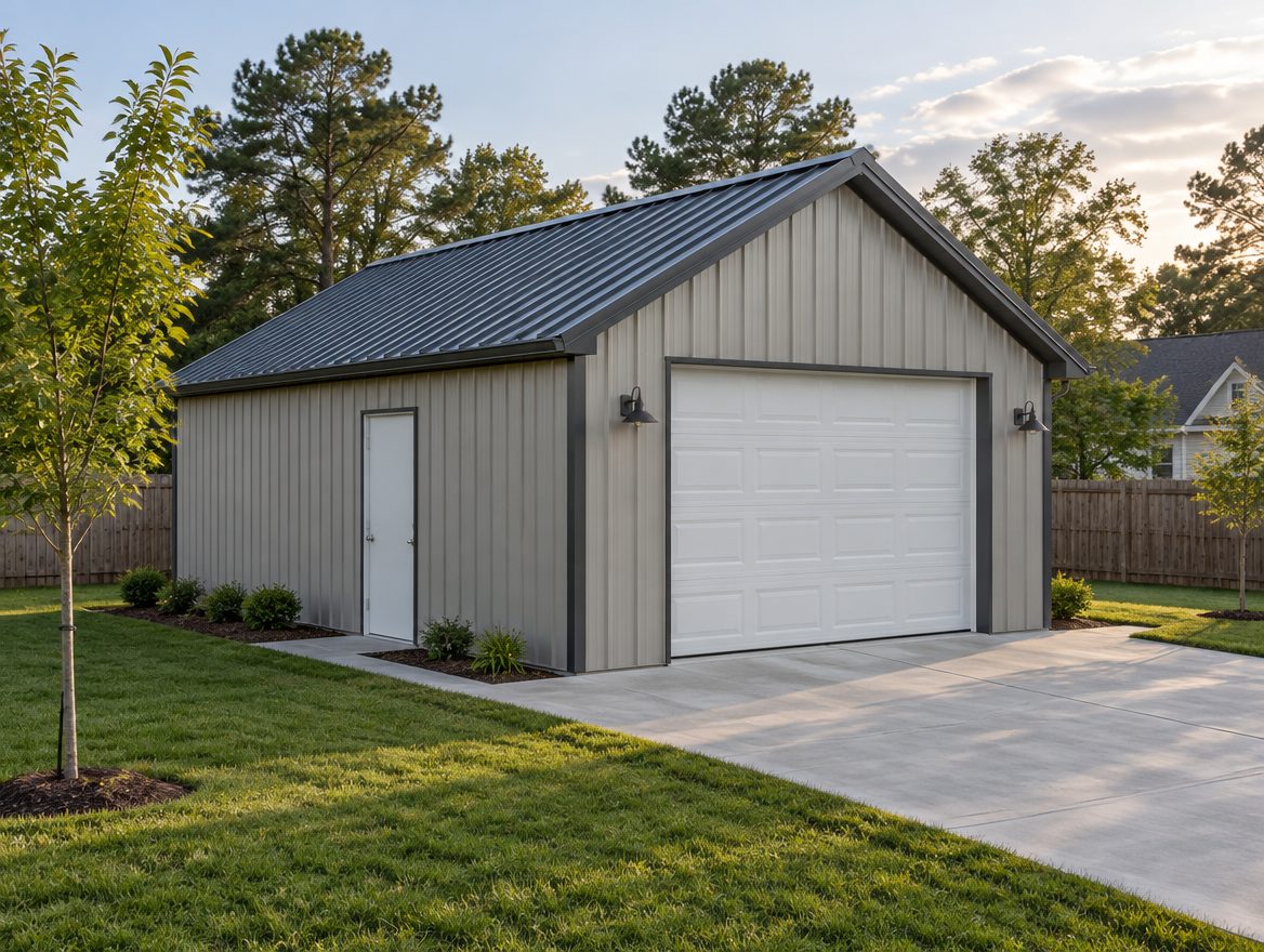 24' × 24' Single-Bay Garage
