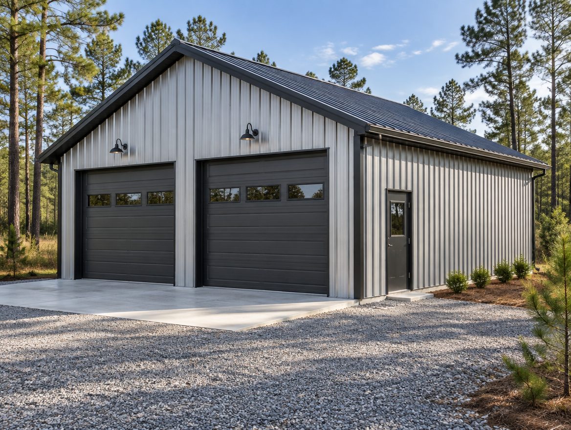 30' × 40' Two-Bay Garage