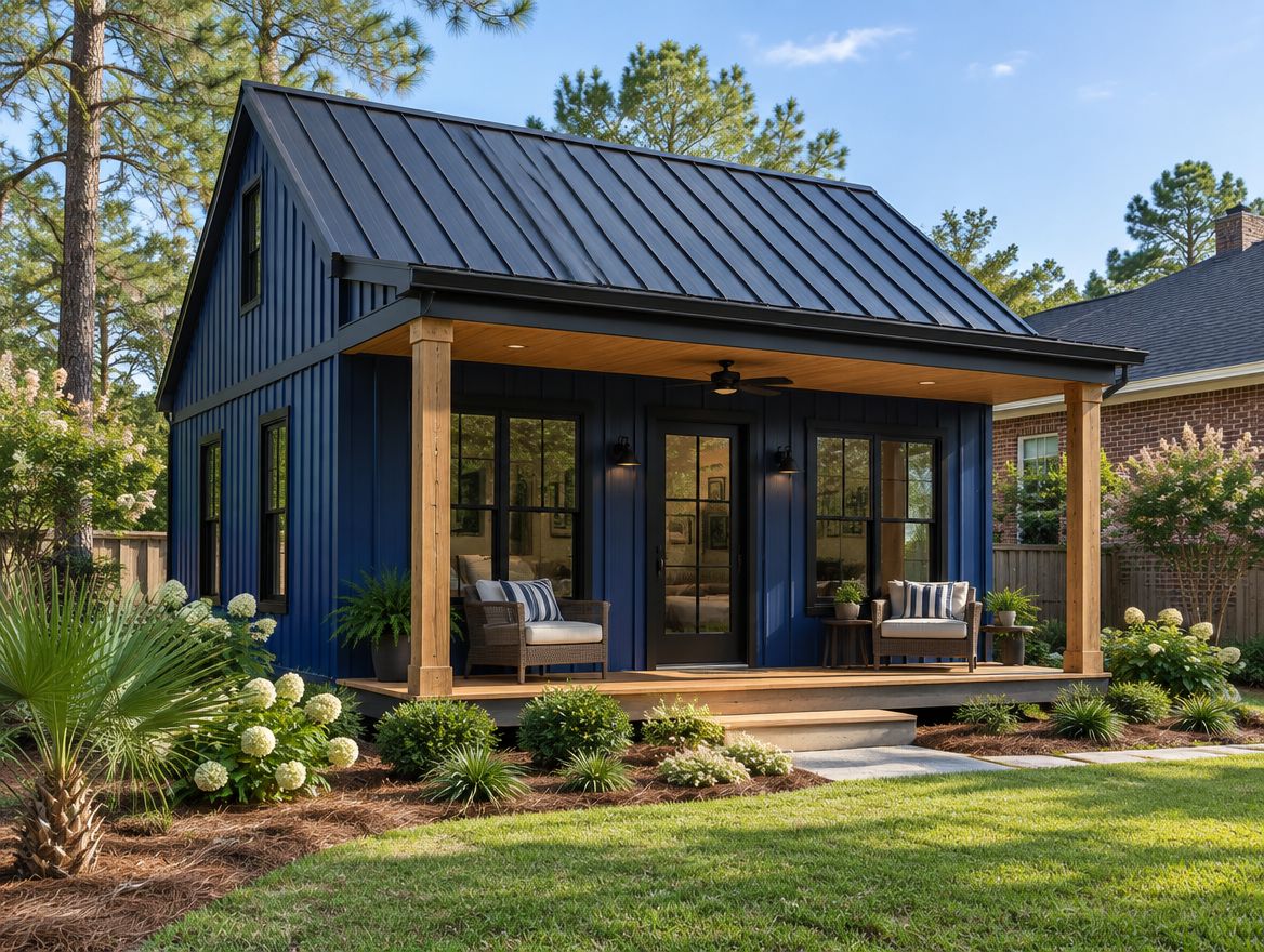 Concept rendering of a ModuSteel backyard home